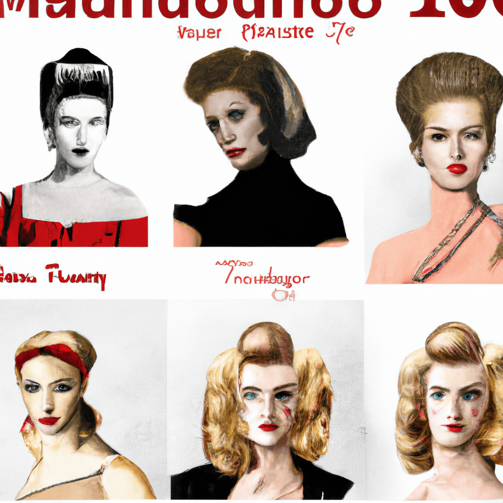 Madonna's Ever-Changing Hairstyles: A Look Through the Decades-Barbersets.com, best quality barber supplier.