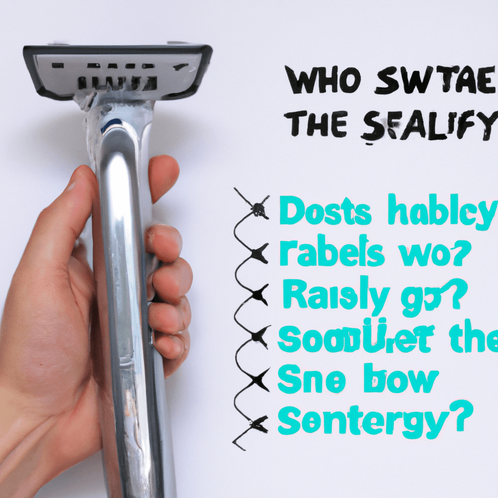 What are the safety considerations when using razors in the shower or