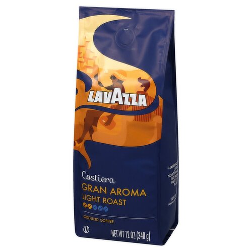 Gran Aroma Medium Roast Ground Coffee by Lavazza for Unisex - 12 oz Coffee