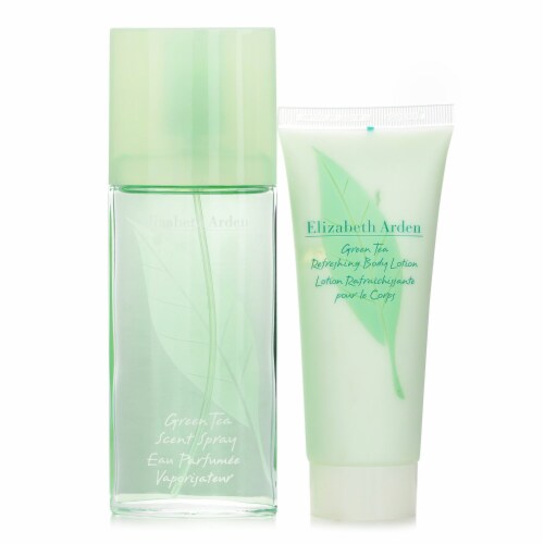 Green Tea by Elizabeth Arden for Women - 2 Pc Gift Set 3.3oz Scent Spray, 3.3oz Body Lotion