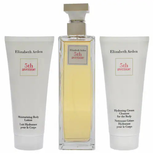 5th Avenue by Elizabeth Arden for Women - 3 Pc Gift Set 4.2oz EDP Spray, 3.3oz Moisturizing Body Lotion, 3.3oz Hydrating Cream Cleanser For The Body