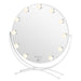 11 Bulb Round Vanity Mirror - Avalanche - BarberSets