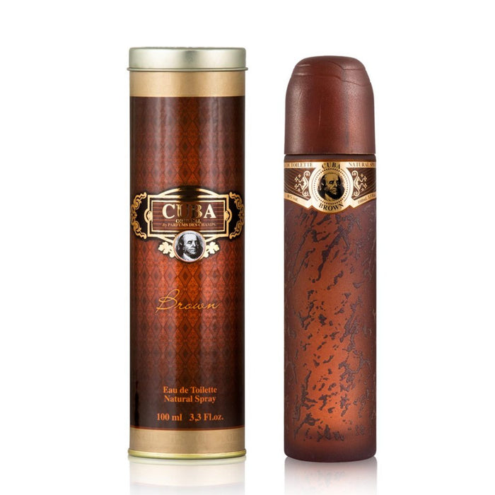 Cuba Brown de Cuba para hombres - Spray EDT de 3.3 oz