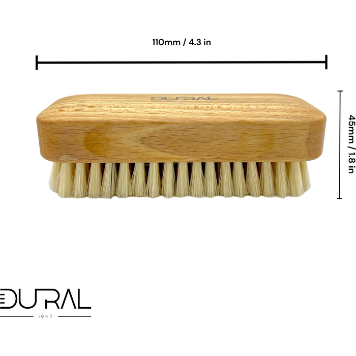 Cepillo de mano artesanal de madera de haya Dural con cerdas naturales puras