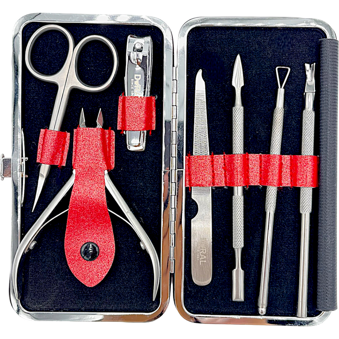 Kit de manicura y pedicura Dural Rojo SE-202 3oz