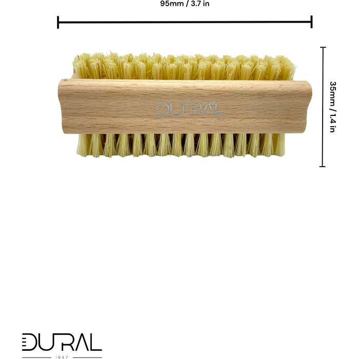 Brosse main/ongles en hêtre uni Dural avec fibre Tampico -4/6 rangs