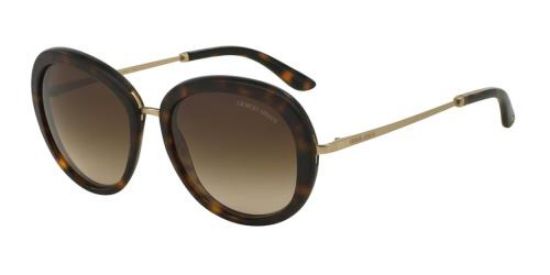 Giorgio Armani AR 8040 5089-13 Frames Of Life - Matte Dark Havana-Brown Gradient by Giorgio Armani for Women - 54-18-140 mm Sunglasses