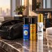 Viga 150000, Deadly Shark 48000 and Stag 9000 delay sprays with a travel bag