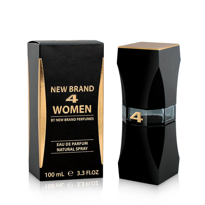 4 femmes de New Brand pour femmes - Spray EDP de 3,3 oz