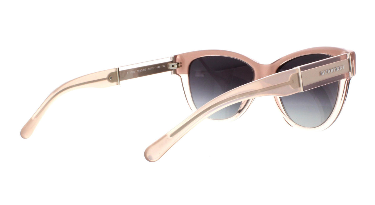 Burberry BE4206 3560-8G - Top Opal Nude On Nude-Grey Gradient de Burberry pour Femme - 55-17-140 mm Lunettes de soleil