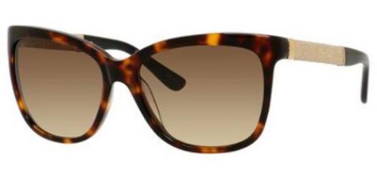 Jimmy Choo Cora-S FA5JD - Glitter Dark Havana by Jimmy Choo for Women - 56-16-135 mm Sunglasses