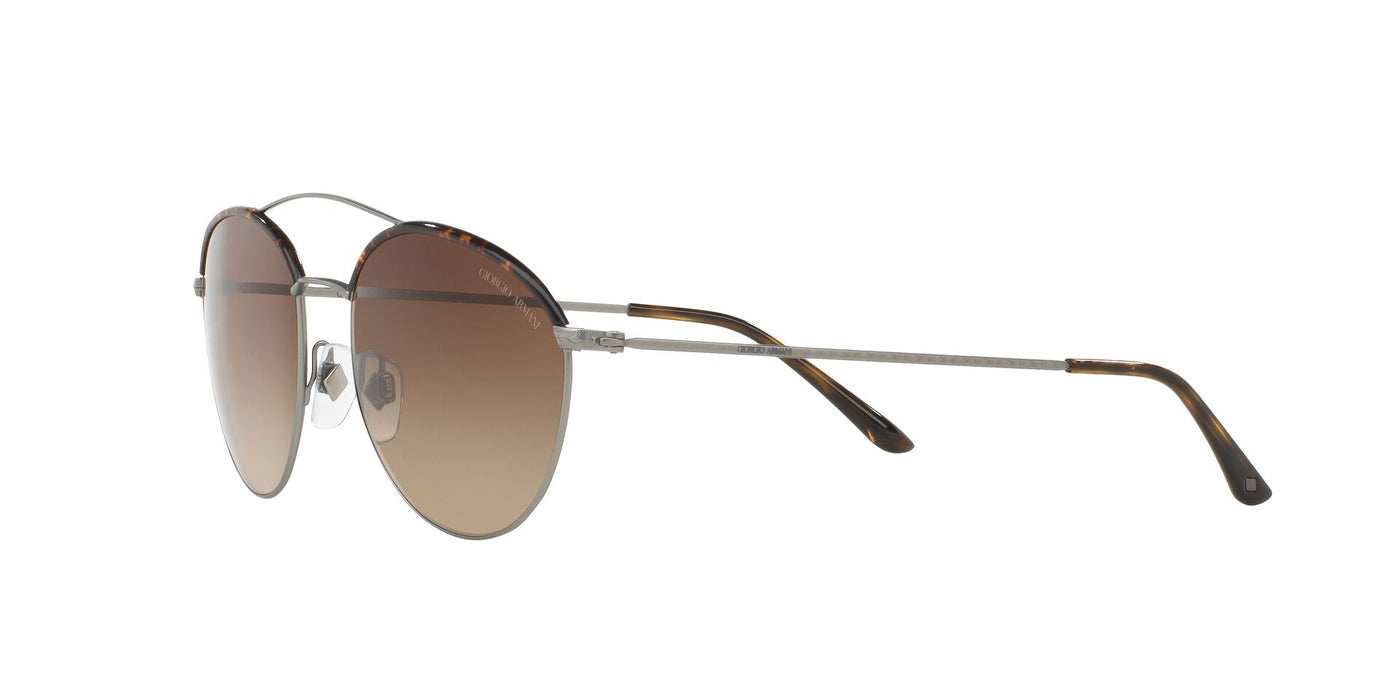 Giorgio Armani AR 6032J 3003-13 Frames of Life - Matte Gunmetal-Brown Gradient by Giorgio Armani for Women - 55-18-140 mm Sunglasses