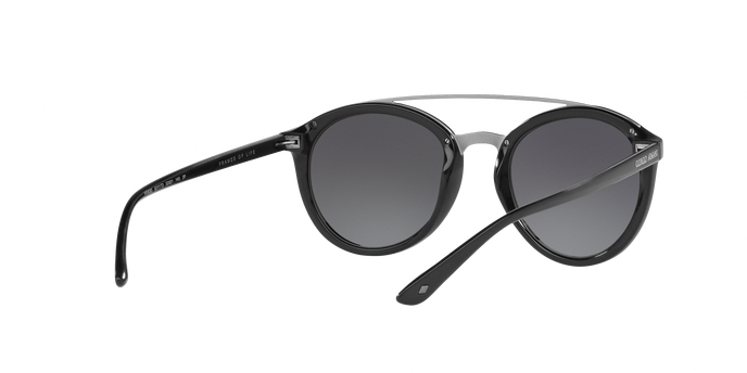 Giorgio Armani AR 8083 5017-T3 Frames of Life - Black-Grey Gradient Polarized by Giorgio Armani for Women - 52-21-140 mm Sunglasses