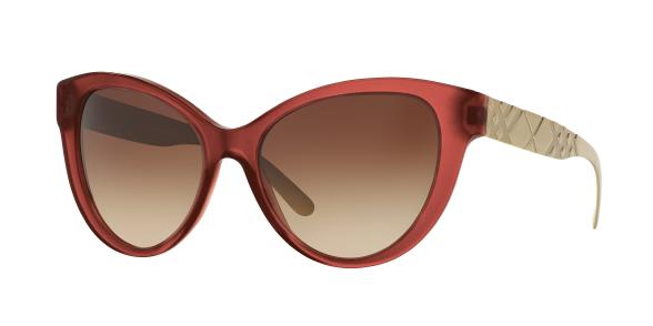 Burberry BE 4220 3576-13 - Dégradé Rouge-Marron Mat par Burberry pour Femme - 56-17-140 mm Lunettes de soleil