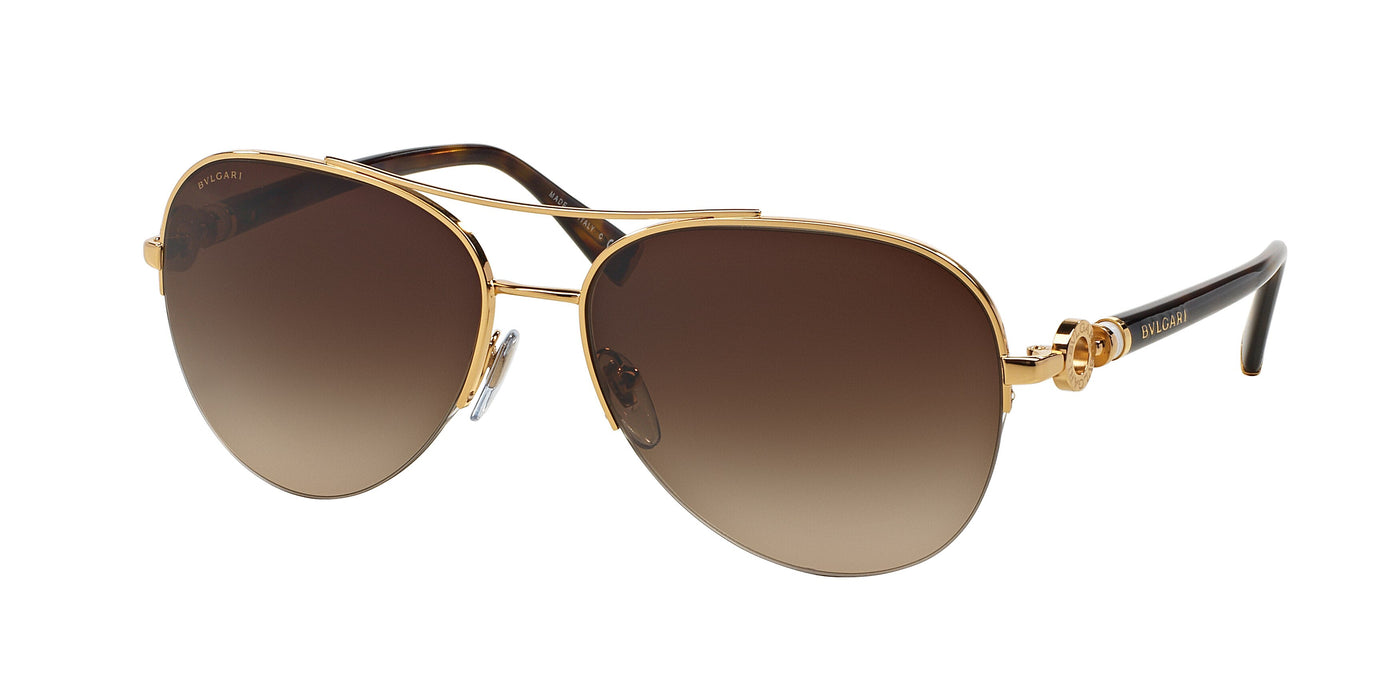 Bvlgari BV6068K 393-3B - Gold Plated-Brown Gradient by Bvlgari for Women - 59-16-135 mm Sunglasses