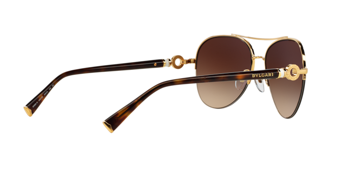 Bvlgari BV6068K 393-3B - Gold Plated-Brown Gradient by Bvlgari for Women - 59-16-135 mm Sunglasses