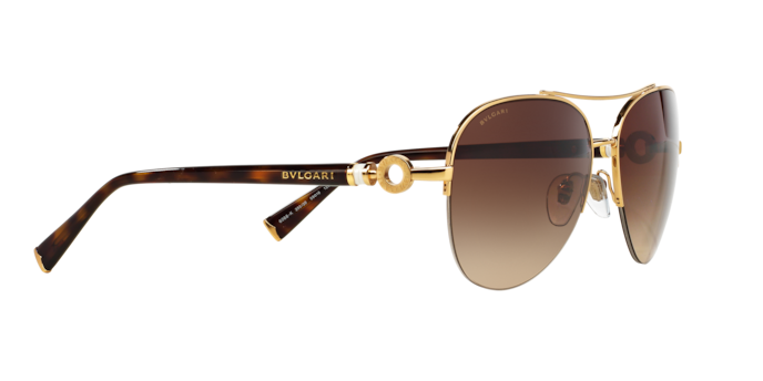 Bvlgari BV6068K 393-3B - Gold Plated-Brown Gradient by Bvlgari for Women - 59-16-135 mm Sunglasses