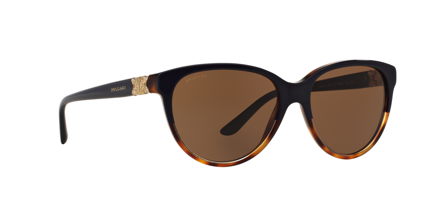 Bvlgari BV8166B 5371-73 - Blue Havana-Brown by Bvlgari for Women - 56-16-135 mm Sunglasses