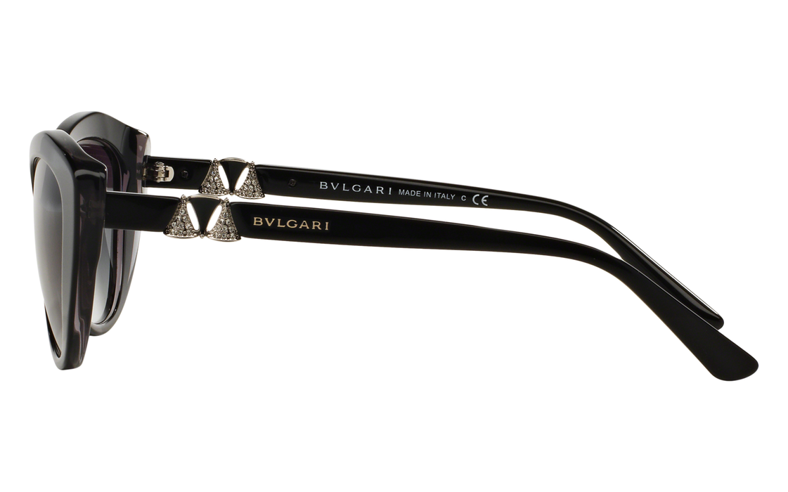 Bvlgari BV8168B 5381-8G - Top Black On Grey Crystal-Grey Gradient by Bvlgari for Women - 53-19-140 mm Sunglasses