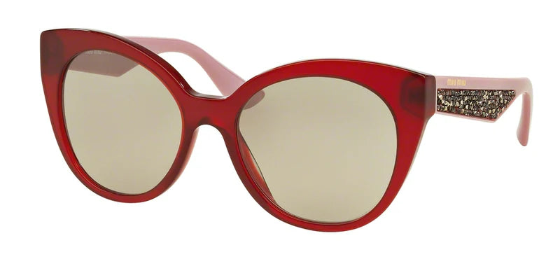 Miu Miu MU 07R TKW-5J0 - Opal Bordeaux-Grey by Miu Miu for Women - 55-18-140 mm Sunglasses