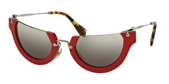 Miu Miu MU 11Q UA4-4N2 - Red-Grey Gradient by Miu Miu for Women - 52-26-140 mm Sunglasses