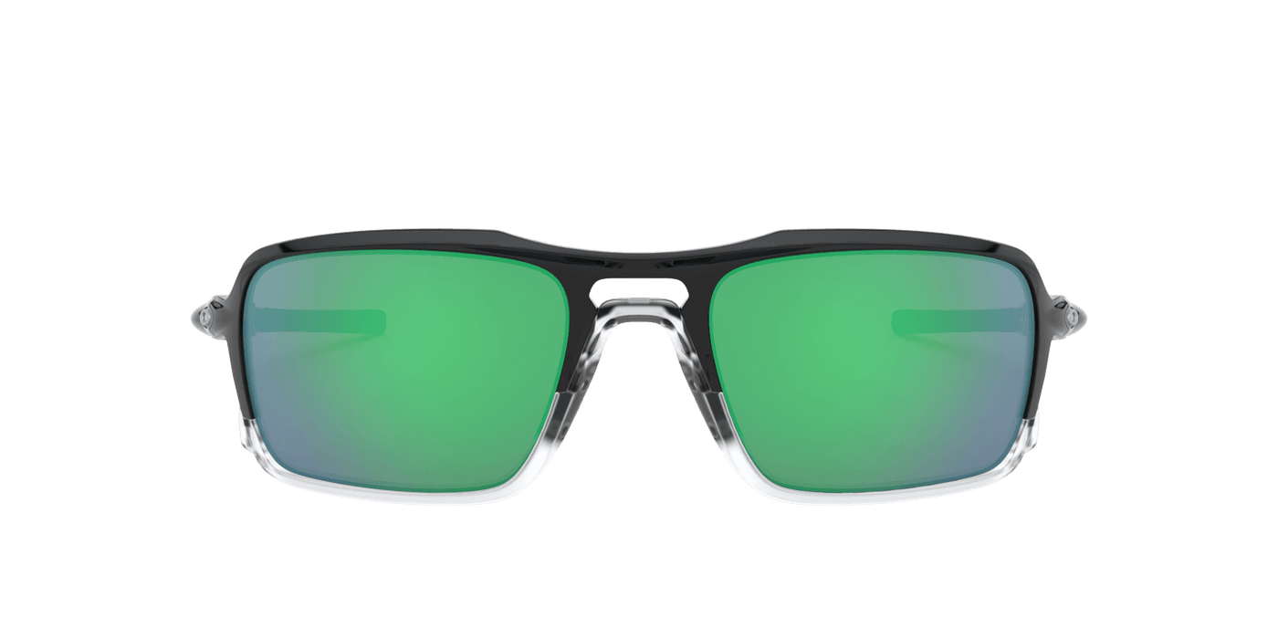 Oakley Triggerman OO9314-02 - Polished Black-Jade Iridium Polarized by Oakley for Unisex - 56-20-141 mm Sunglasses