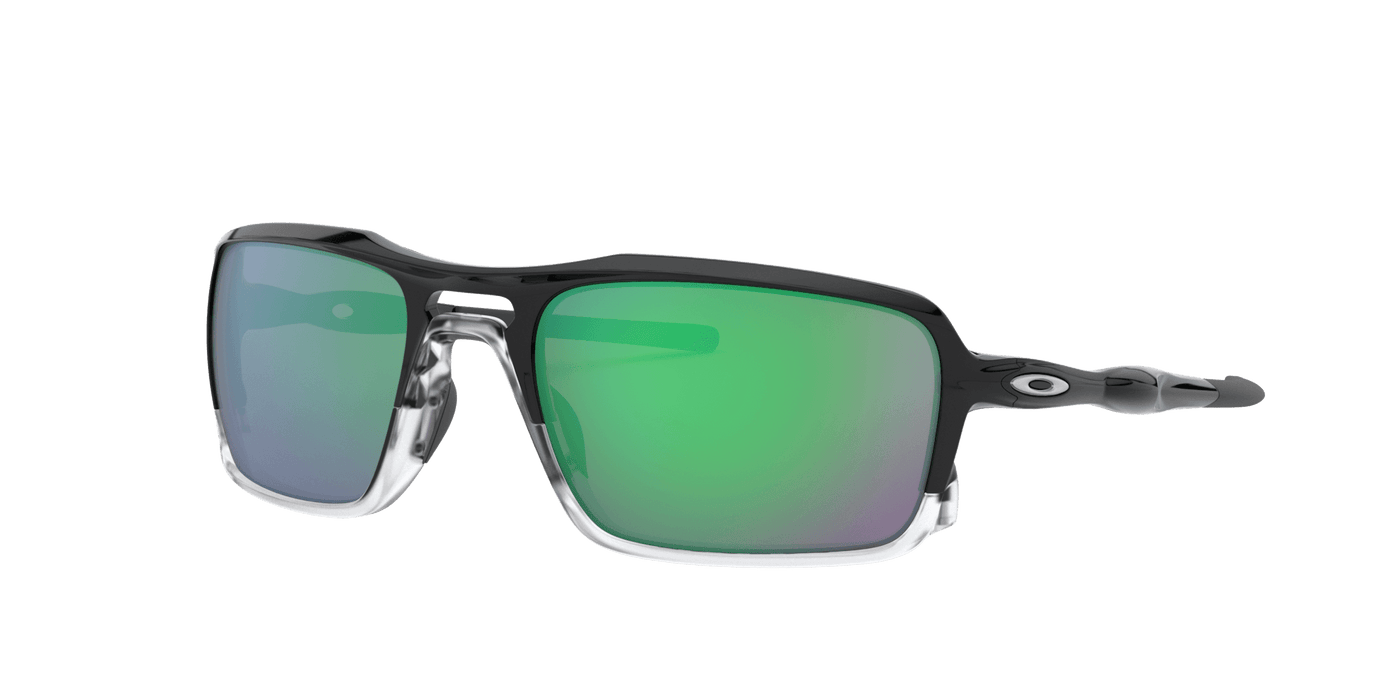 Oakley Triggerman OO9314-02 - Polished Black-Jade Iridium Polarized by Oakley for Unisex - 56-20-141 mm Sunglasses