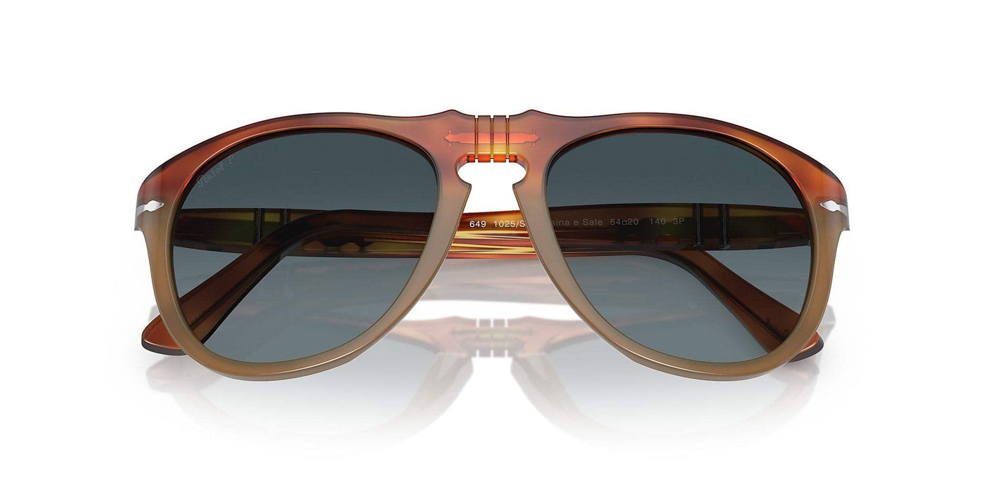 Persol PO3007S 1025-56 - Resina e Sale-Blue by Persol for Unisex - 50-18-145 mm Sunglasses