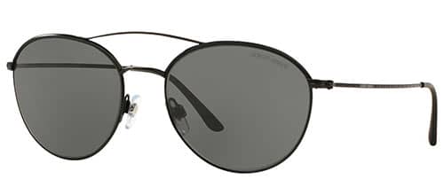 Giorgio Armani AR 6032-J 3001-87 Frames of Life - Matte Black-Grey by Giorgio Armani for Women - 55-18-140 mm Sunglasses