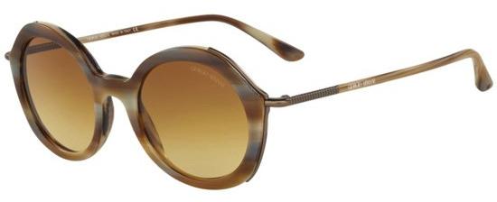 Giorgio Armani AR 8075 5494-2L FramesofLife-Matte Striped Beige-Yellow Gradient by Giorgio Armani for Women - 48-20-145 mm Sunglasses