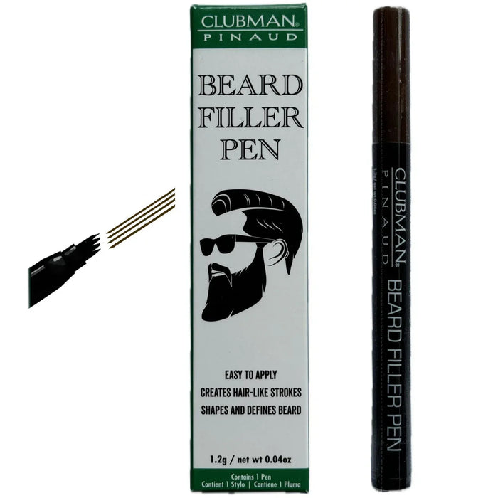 Clubman Beard Filler Pen Brown Brown 0.04oz