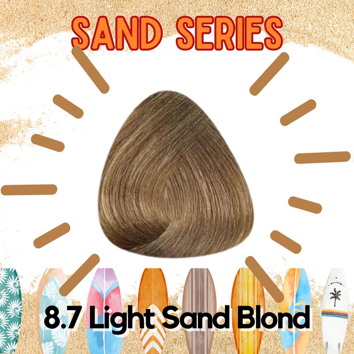 Série de sable de couleur de cheveux Cree