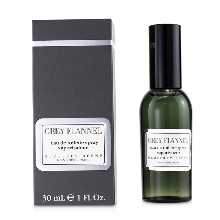 Franela gris de Geoffrey Beene para hombres - Spray EDT de 1 oz 