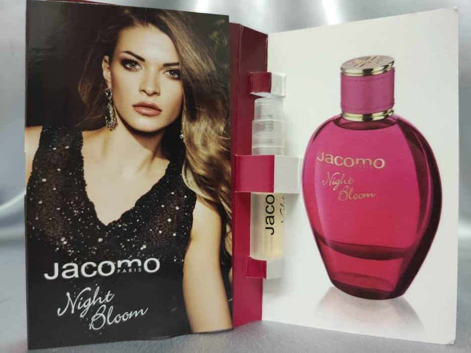 Night Bloom by Jacomo for Women - 1.2 ml EDP Spray Vial On Card (Mini)