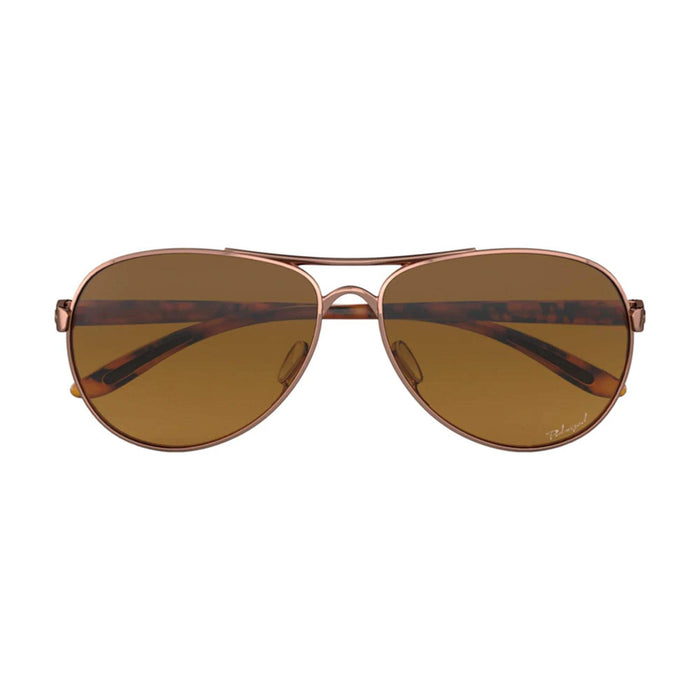 Oakley Feedback OO4079-14 - Rose Gold-Brown Gradient Polarized by Oakley for Women - 59-13-135 mm Sunglasses