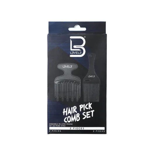 L3VEL3 Hair Pick Comb Set 2 Pc