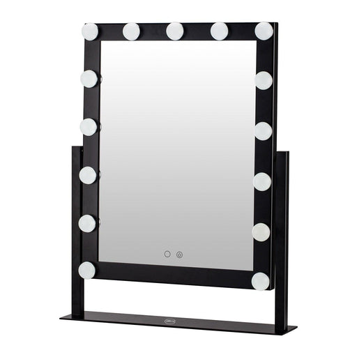 15 Bulb Vanity Mirror - Black - BarberSets