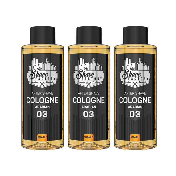 The Shave Factory No. 3 Arabian Aftershave Cologne (Multipack)