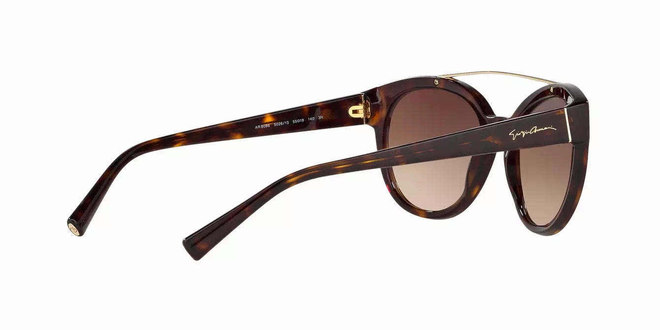 Giorgio Armani AR 8086 5026-13 - Dark Havanna-Brown Gradient by Giorgio Armani for Women - 55-19-140 mm Sunglasses