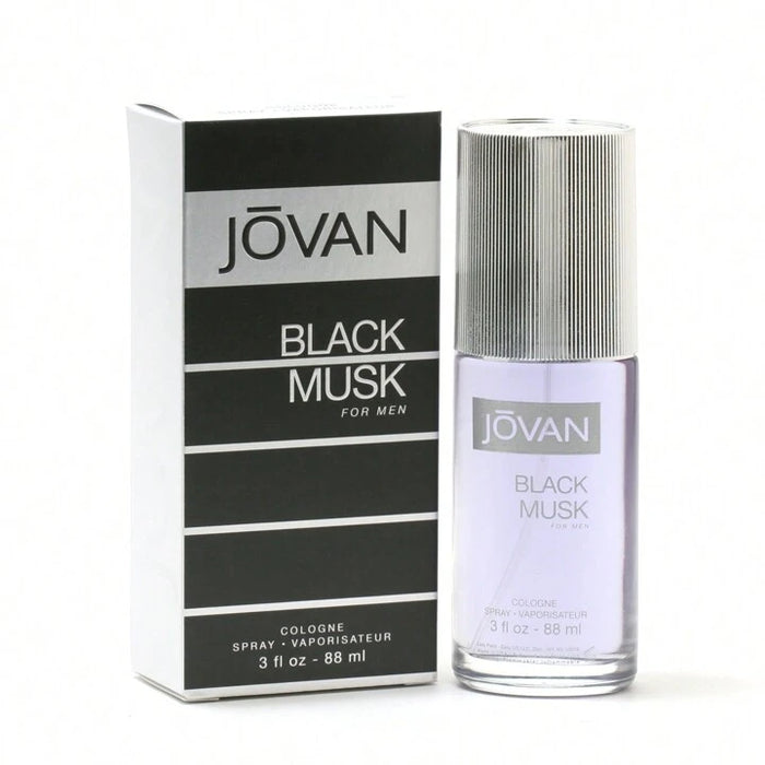 Jovan Black Musk de Jovan para hombres - Colonia en spray de 3 oz