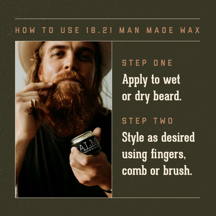 Bálsamo para barba - Vainilla especiada de 18.21 Man Made for Men - Bálsamo de 2 oz