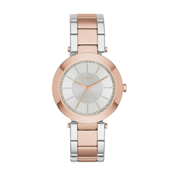 NY2335 Stanhope Montre-bracelet en acier inoxydable bicolore par DKNY pour femme - 1 montre