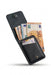 Black Vertical Genuine Leather 4 Card Slots Wallet Handmade for Men Gift