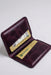Purple Genuine Leather Card Holder Handmade for Men Gift