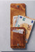 Tan Vertical Genuine Leather 4 Card Slots Wallet Handmade for Men Gift