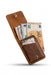 Tan Vertical Genuine Leather 4 Card Slots Wallet Handmade for Men Gift