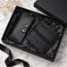 Black Genuine Leather 4 Card Slots Wallet Phone Pocket Handmade for Men Gift