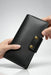 Black Genuine Leather 4 Card Slots Wallet Phone Pocket Handmade for Men Gift