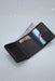 Dark Brown Slim Genuine Leather 6 Card Slots Wallet Italian Stitch Handmade