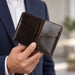 Dark Brown Slim Genuine Leather 6 Card Slots Wallet Handmade for Men Gift